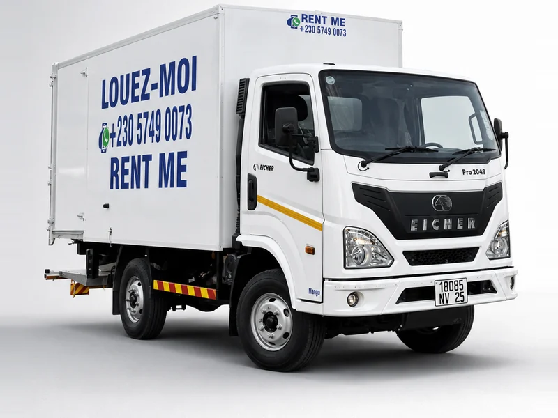 Mango — Camion fermé avec hayon élévateur